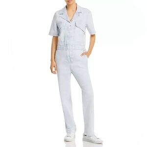 Faherty Light Blue Denim Jumpsuit